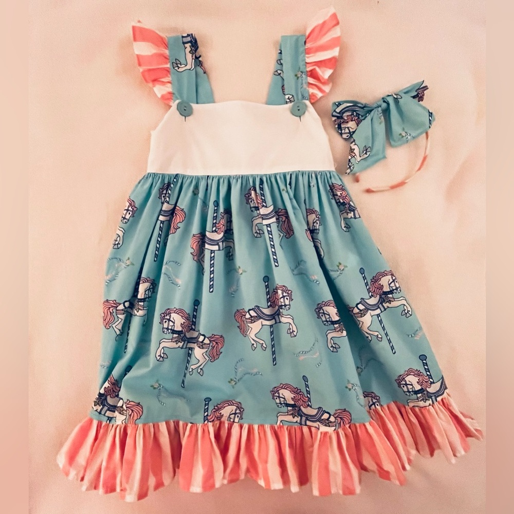 Eleanor Rose Carousels Clementine Dress